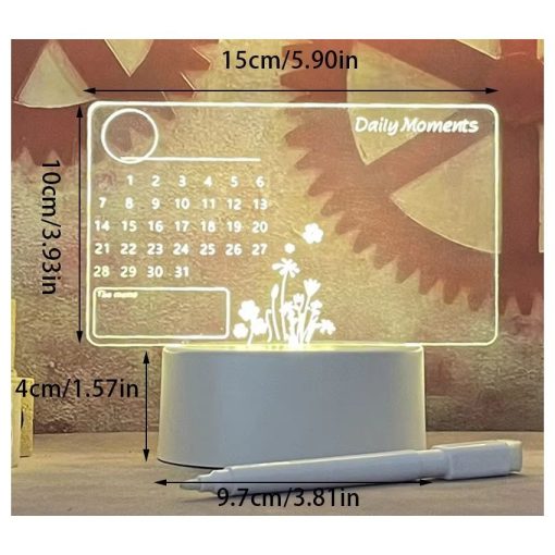 LED Acrylic Desk Calander - Image 2