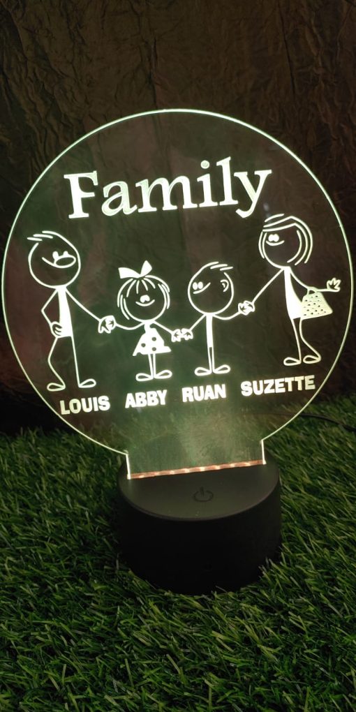 Colour Changing Acrylic night Light - Image 14